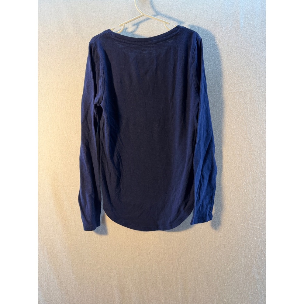 My Favorite Tee Girls Navy Blue Sparkle Sequin Long Sleeve Shirt Size 7/8 - Picture 5 of 5